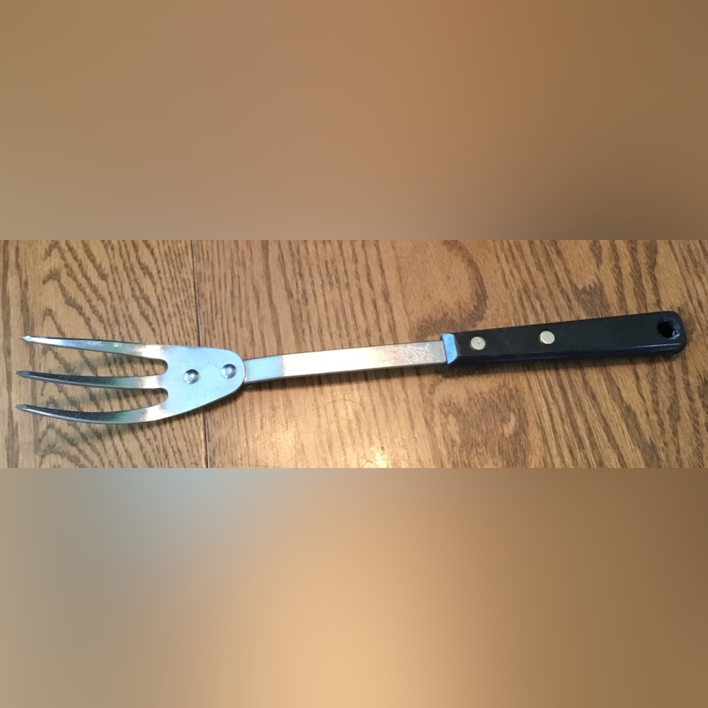 Ekco Forge BBQ Serving Fork with Black Handle